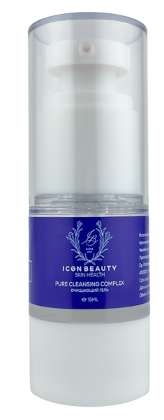 Очищающий гель Pure Cleansing Complex Icon Beauty для лица, шеи и декольте — мягкое средство для очищения и ухода за кожей, устраняет акне, комедоны, черные точки, раздражения, покраснения, сухость, неровный цвет и тусклость, подходит беременным, подросткам, после пилинга и чистки