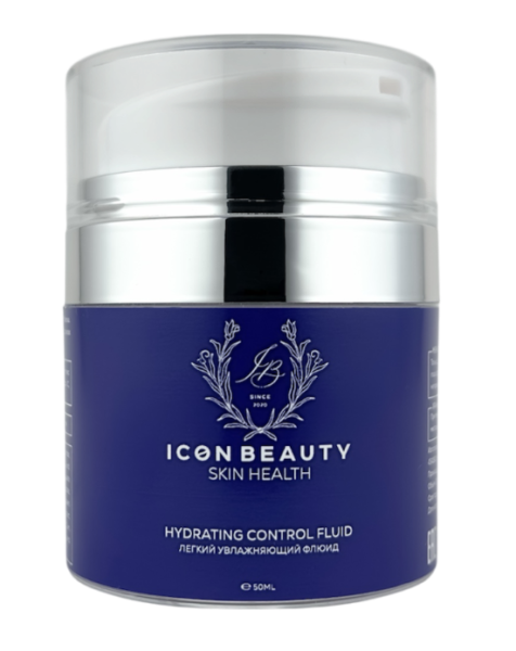 Лёгкий увлажняющий флюид Icon Beauty для лица, шеи и декольте — крем-эмульсия для всех типов кожи, устраняет сухость, раздражение, акне, купероз, розацеа, комедоны и черные точки, подходит беременным, подросткам, после пилинга и чистки